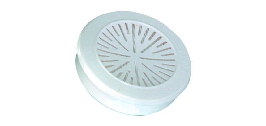 Filtro para mascara bayoneta faru p3 abs y papel fibra de vidrio caja de 4 unidades