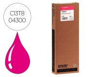 Epson T8043 Cartucho Original HDX/HD magenta ultrachrome 700 ml