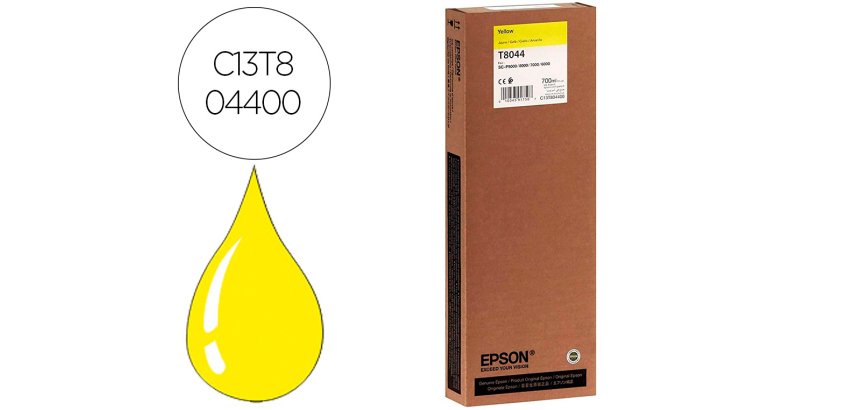 Epson T8044 Cartucho Original HDX/HD amarillo ultrachrome 700 ml