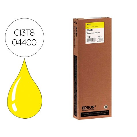 Epson T8044 Cartucho Original HDX/HD amarillo ultrachrome 700 ml