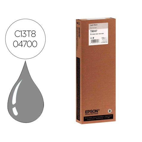 Epson T8047 Cartucho Original HDX/HD gris claro ultrachrome 700 ml