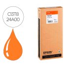 Epson T824A Cartucho Original HDX/HD naranja ultrachrome 350 ml