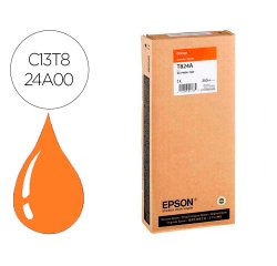 Epson T824A Cartucho Original HDX/HD naranja ultrachrome 350 ml