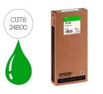 Epson T824B Cartucho Original HDX/HD Verde ultrachrome 350 ml