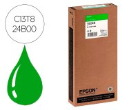 Epson T824B Cartucho Original HDX/HD Verde ultrachrome 350 ml