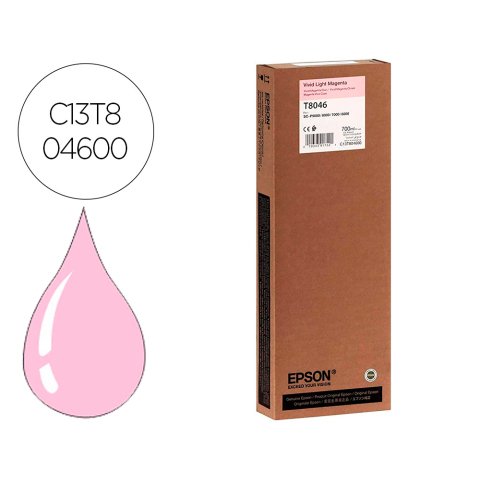 Epson T8046 Cartucho Original HDX/HD Magenta Claro Ultrachrome 700 ml