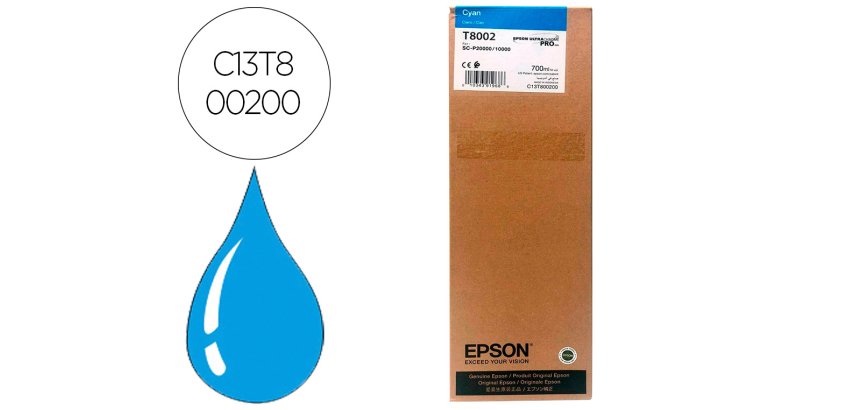 Ink-jet epson singlepack cian t800200 ultrachrome pro 700ml