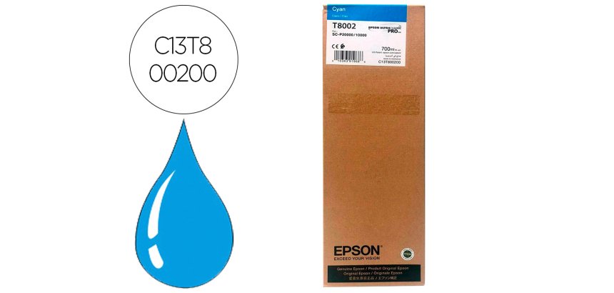 Ink-jet epson singlepack cian t800200 ultrachrome pro 700ml