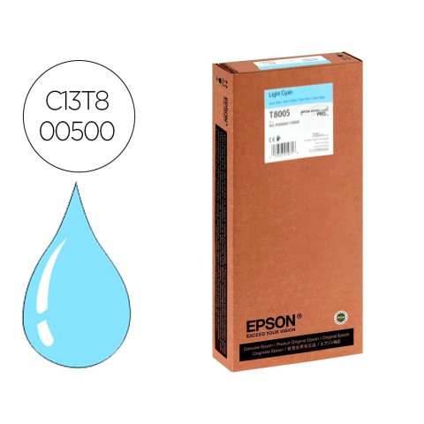 Ink-jet epson singlepack light cian t800500 ultrachrome pro 700ml