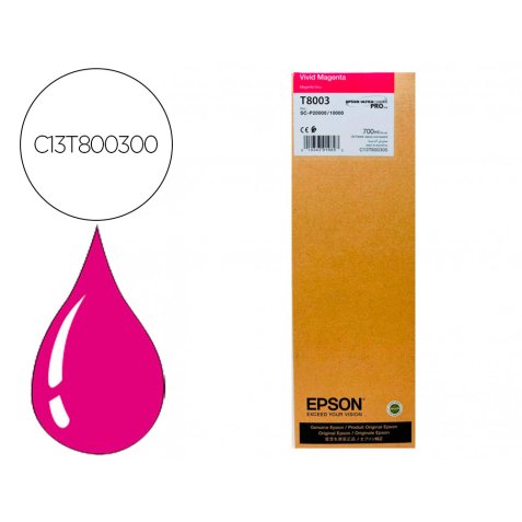 Epson T8003 cartucho original magenta Ultrachrome Pro 700 ml