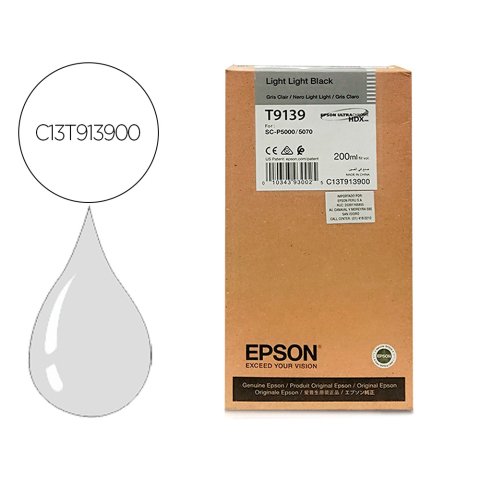 Ink-jet epson t9139 light light negro ink 200ml