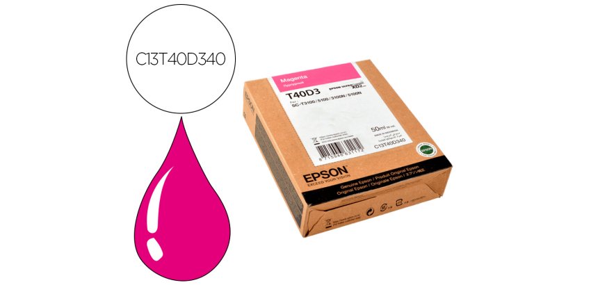Epson T40D340 XL cartucho Original magenta Alta capacidad 50 ml