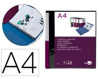 Carpeta liderpapel canguro 2 anillas 25 mm mixtas polipropileno din a4 negro opaco