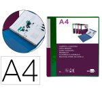 Carpeta liderpapel canguro 2 anillas 25 mm mixtas polipropileno din a4 verde translucido