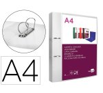 Carpeta liderpapel canguro 2 anillas 40 mm mixtas polipropileno din a4 transparente