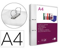 Carpeta liderpapel canguro 2 anillas 40 mm mixtas polipropileno din a4 transparente