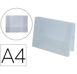 Carpeta liderpapel portadocumentos polipropileno dina4 transparente translucido lomo 50 mm
