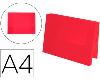 Carpeta liderpapel portadocumentos polipropileno dina4 rojo translucido lomo 50 mm
