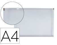 Carpeta dossier liderpapel a4 cierre de cremallera transparente