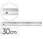 Regla liderpapel metalica aluminio 30 cm
