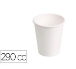 Vaso termico de carton blanco 290 cc paquete de 50 unidades