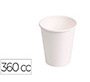 Vaso termico de carton blanco 360 cc paquete de 50 unidades