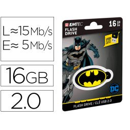 Memoria usb emtec flash 16 gb usb 2.0 collector batman