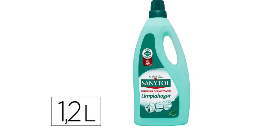 Limpiador desinfectante sanytol limpiahogar multisuperficies bote de 1200 ml