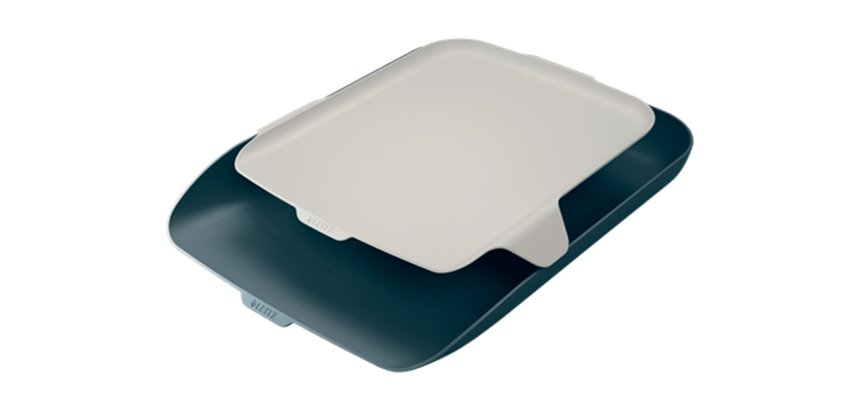 Bandeja sobremesa plastico leitz cosy gris 274x62x391 mm