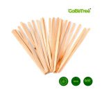 Paletina agitadora de madera 14 cm para el cafe con funda individual bolsa de 1000 unidades