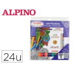 Set de dibujo alpino color experience 24 lapices de colores y libro de 120 mandalas