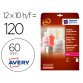 Etiqueta adhesiva avery brillante invisible redonda laser 60 mm caja de 120 unidades