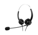 Auricular mediarange biaural diadema con microfono cable 2 m