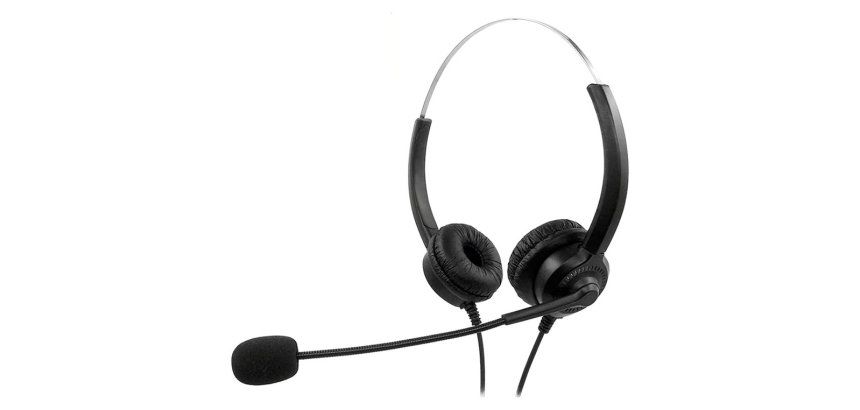 Auricular mediarange biaural diadema con microfono cable 2 m