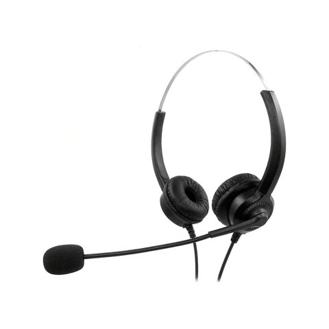 Auricular mediarange biaural diadema con microfono cable 2 m