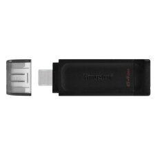 Kingston Technology DataTraveler 70 unidad flash USB 64 GB USB Tipo C 3.2 Gen 1 (3.1 Gen 1) Negro