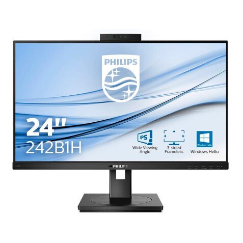 Monitor de videoconferencia Philips B Line 242B1H/00 LED display 60,5 cm (23.8") 1920 x 1080 Pixeles Full HD Negro