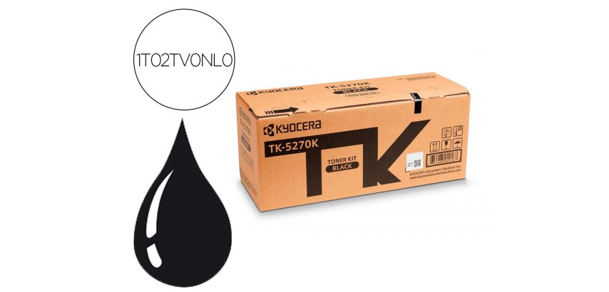 Toner kyocera tk5270k negro para ecosys m6230 / 6630cidn