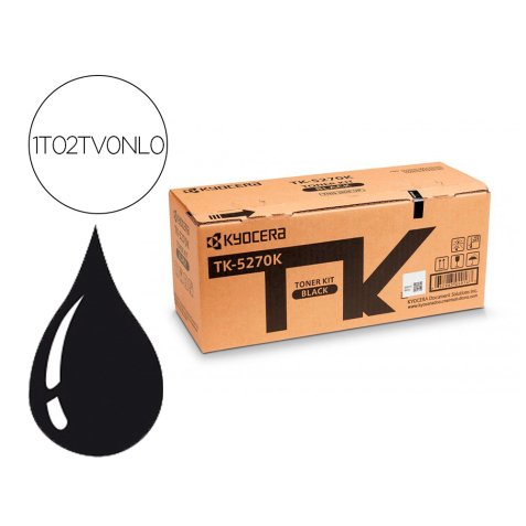 Toner kyocera tk5270k negro para ecosys m6230 / 6630cidn