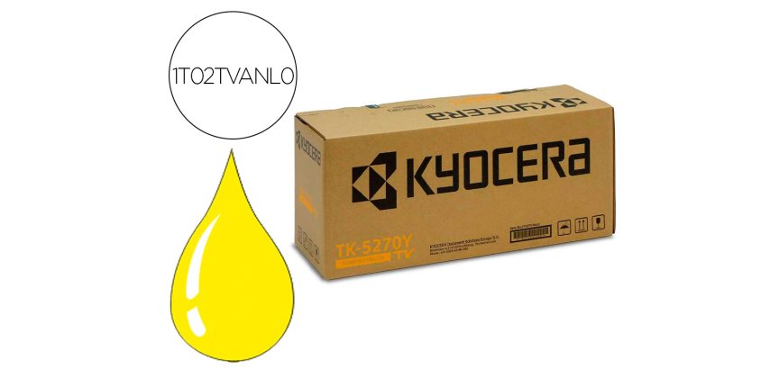 Toner kyocera tk5270y amarillo para ecosys m6230 / 6630cidn
