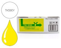 Kyocera TK-590Y / 1T02KVANL0 Tóner original amarillo de alta capacidad (5000 páginas)