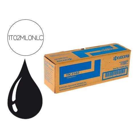 Kyocera TK-1140 / 1T02ML0NL0 Tóner original negro de alta capacidad (7200 páginas)