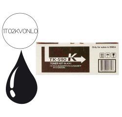 Kyocera TK-590K / 1T02KV0NL0 Tóner original negro de alta capacidad (7000 páginas)