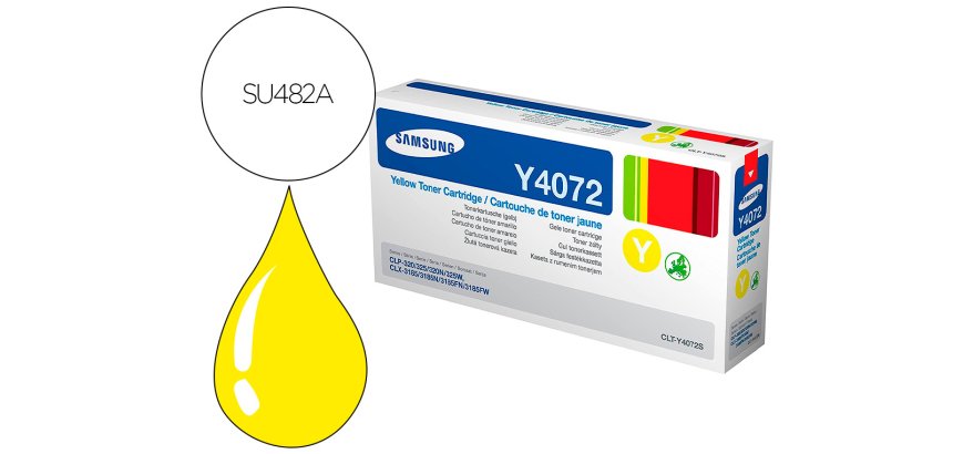 HP Samsung CLT-Y4092S / SU482A Tóner Original Amarillo (1000 páginas)