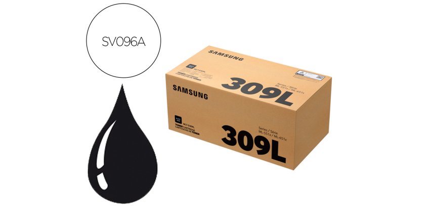 Toner hp samsung laser ml5510nd / 5515nd / 6510nd negro alta mltd309l/els