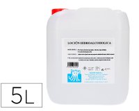 Gel hidroalcohólico higienizante de manos con alcohol y glicerina. ph neutrogarrafa de 5 litros