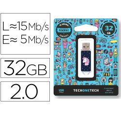 Memoria usb tech on tech unicornio dream 32 gb