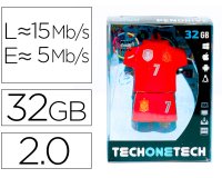 Memoria usb tech on tech seleccion futbol españa mundial brasil 32 gb