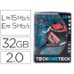 Memoria usb tech on tech raqueta padel roja 32 gb