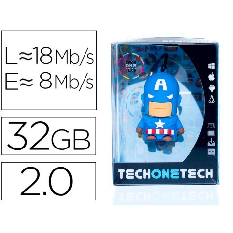 Memoria usb tech on tech super a 32 gb